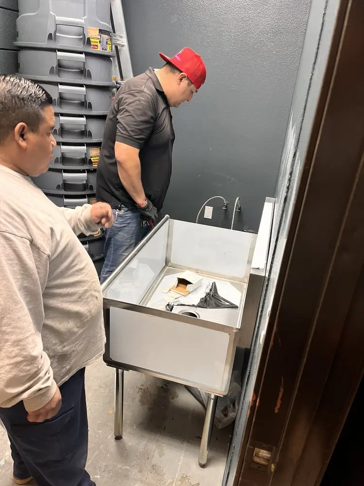 Commercial plumbing and sink installation in Ansonia